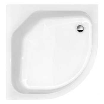 Душевой поддон Besco Diper II, четверть круга, 90×90 см, акрил белый